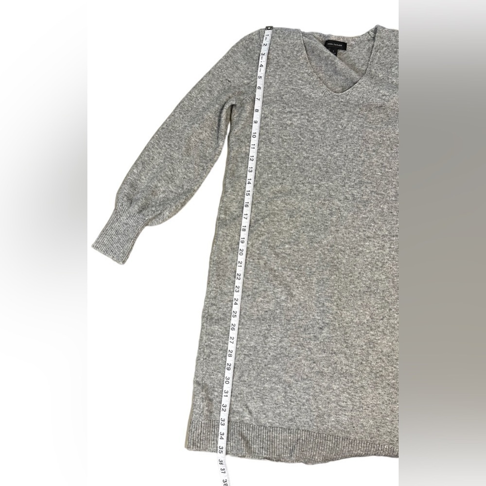 Ann Taylor Gray Sweater Dress Size S - Picture 7 of 8